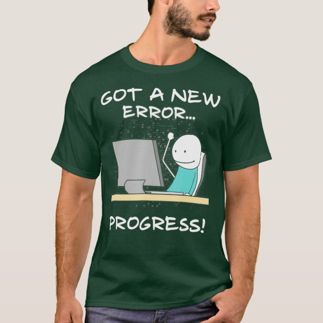 Camiseta Obtuvo Un Nuevo Codificador De Programador Gracios (Anverso)
