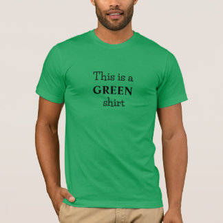Camiseta Obviamente Verde Con Eslogan