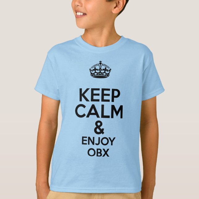 Camiseta OBX Mantener la calma (Anverso)