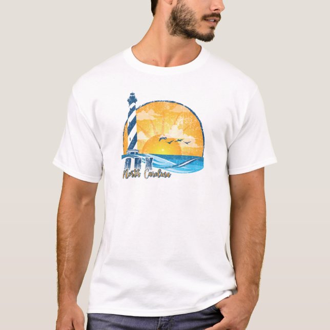 Camiseta OBX Sunset angustiado (Anverso)