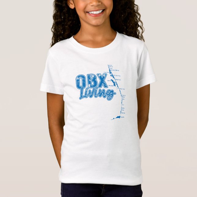 Camiseta OBX viviendo en azul (Anverso)