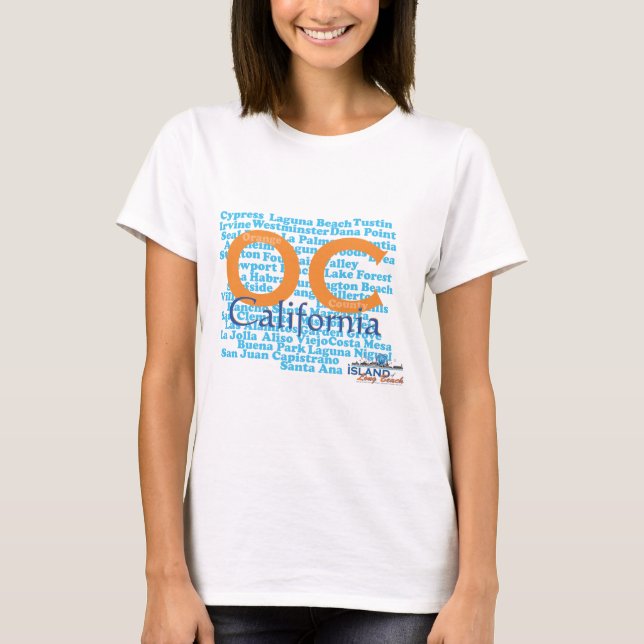 Camiseta OC - Condado de Orange, California (Anverso)