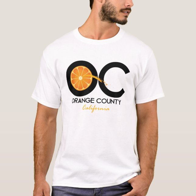 Camiseta OC - Condado de Orange, California Apearal jugoso (Anverso)