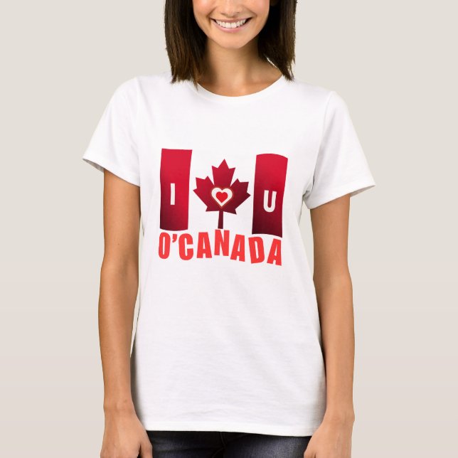 Camiseta O'Canada te amo (Anverso)