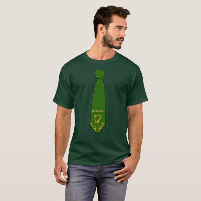 Camiseta O'Carroll Irish Necktie T-Shirt con arpa (Anverso completo)