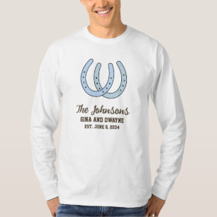 Camiseta occidental de herradura de boda hombres m