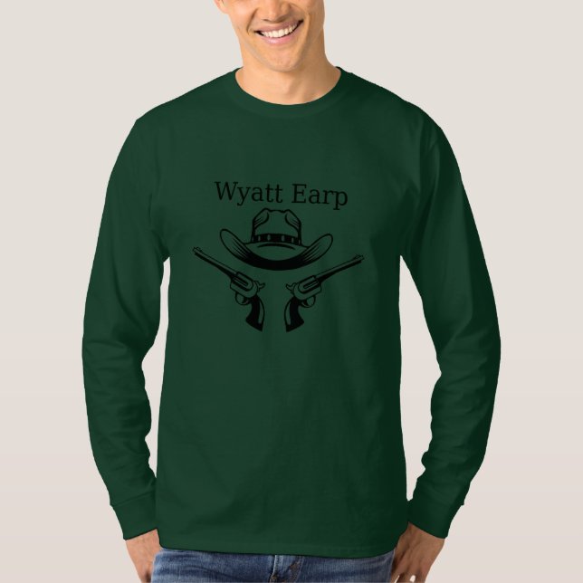 Camiseta Occidental de Wyatt Earp Cowboy Lawman Co (Anverso)