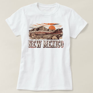 Camiseta occidental del desierto vintage de Nuevo