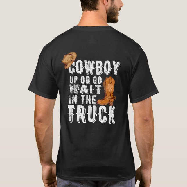 Camiseta Occidente de los hombres divertidos (Reverso)