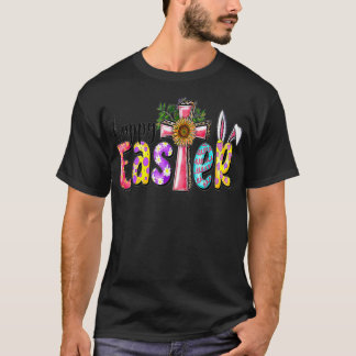 Camiseta Occidente Feliz Pascua con el coágulo de cruz del 