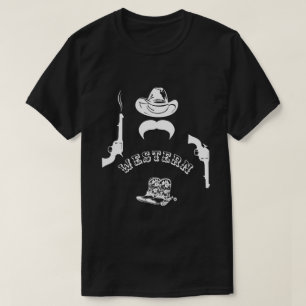 Camiseta Occidente gracioso, único, personalizable, negro