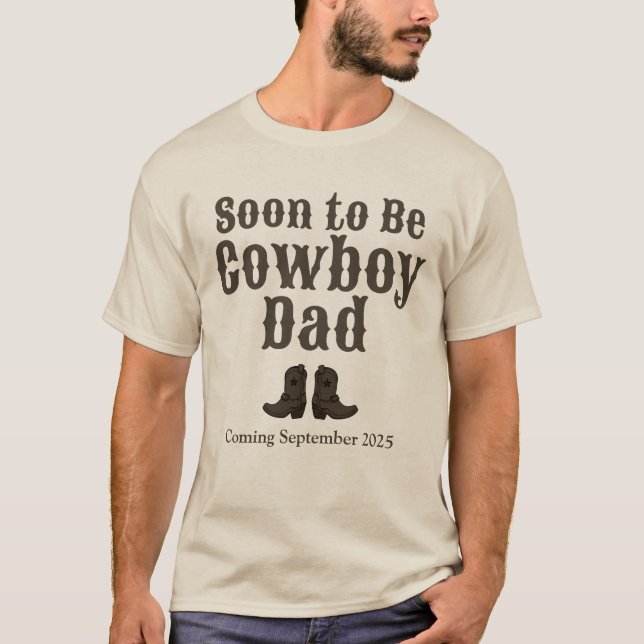 Camiseta Occidente pronto para ser niño de vaca papá Invita (Anverso)