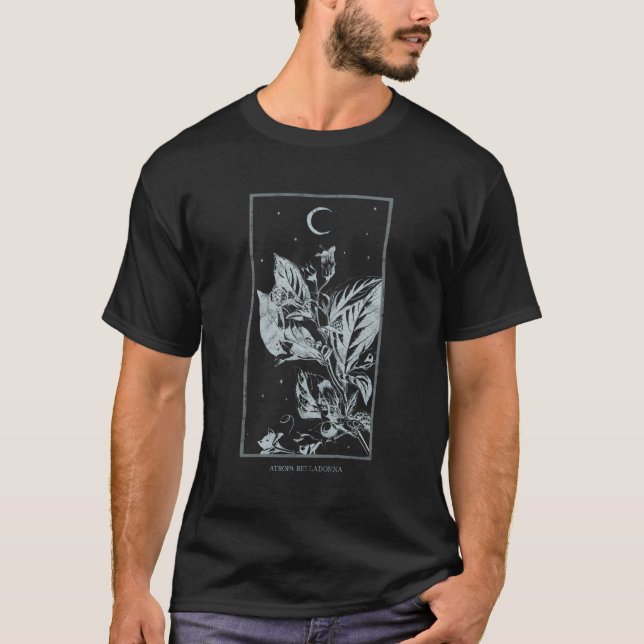 Camiseta Occult Atropa Belladonna Grung gótico psicoactivo (Anverso)