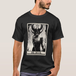 Camiseta Occult Dark Art Horror La tarjeta Tarot del diablo