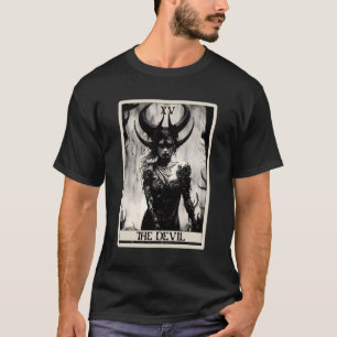 Camiseta Occult Dark Art Horror La tarjeta Tarot del diablo