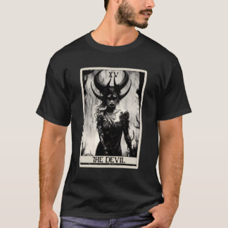 Camiseta Occult Dark Art Horror La tarjeta Tarot del diablo