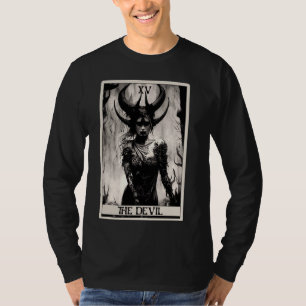 Camiseta Occult Dark Art Horror La tarjeta Tarot del diablo