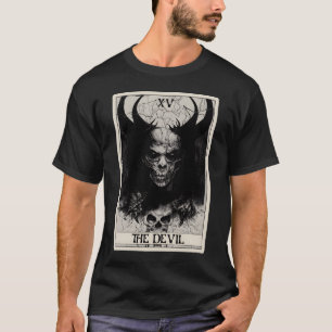 Camiseta Occult Dark Horror Devil Tarot Card