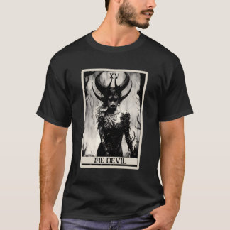 Camiseta Occult Dark Horror La Tarjeta Tarot Diablo