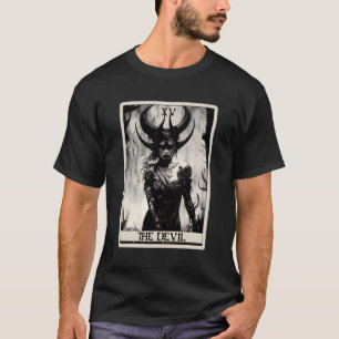 Camiseta Occult Dark Horror La Tarjeta Tarot Diablo