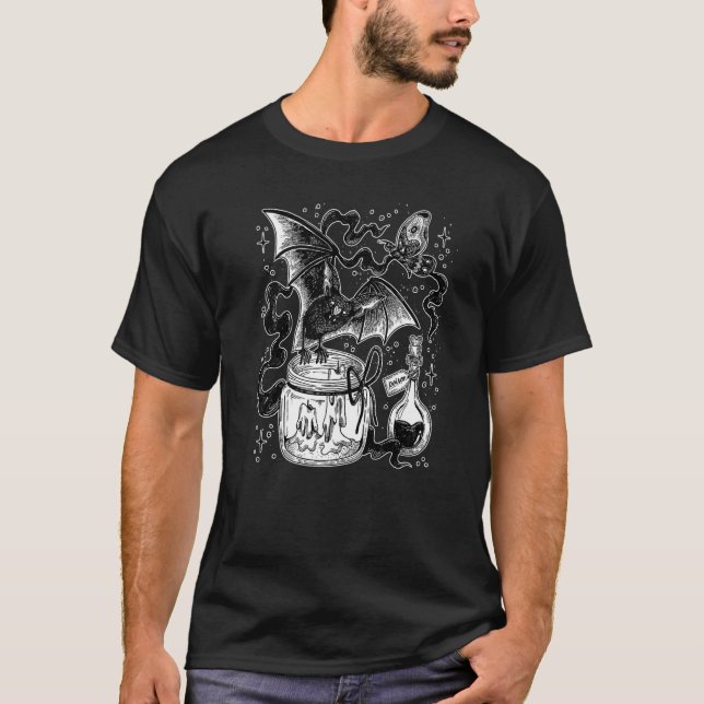 Camiseta Occult Gótico Grunge Dark Wave Punk gótico Premium (Anverso)