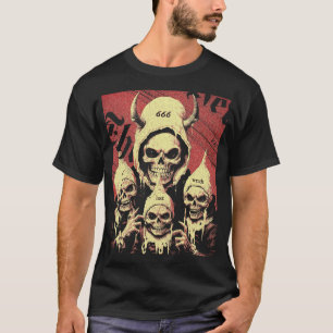 Camiseta Occult Horror Skeletons Devil Sins