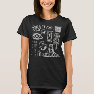 Camiseta Occult Magic All Seeing Eye Witchcraft Crystal Dre