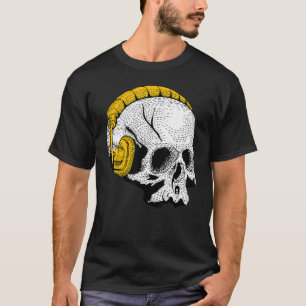 Camiseta Occult Magic Skull DJ Auriculares 1