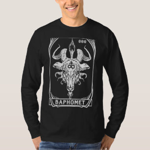 Camiseta Occult Satanism Gótico Leviatán Cross Tarot Card B