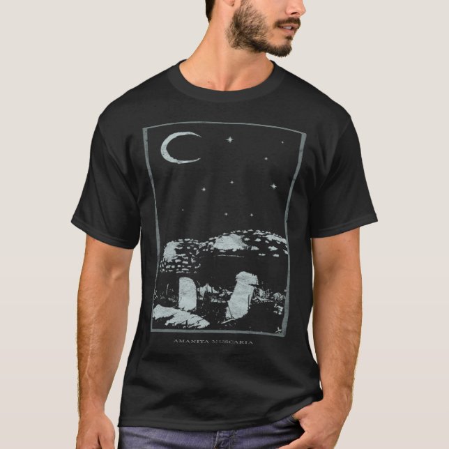 Camiseta Occult Toadstool Grunge gótico Psicoactivo Tarot (Anverso)