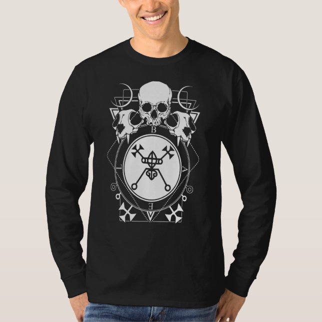Camiseta Occult Wicca Skeleton Gótico Gótico Pagan Witc (Anverso)