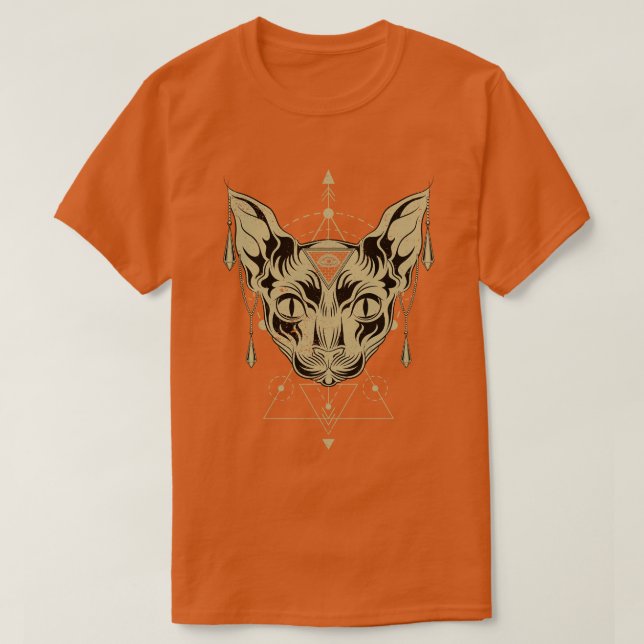 Camiseta Occult Wicca Witch Egyptian Mythology Pagan Sphynx (Diseño del anverso)