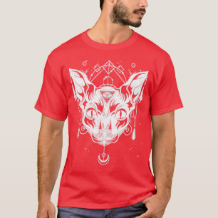 Camiseta Occultismo pagano oculto de gato en Wicca