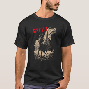 Camiseta Occulto ateo Black Phillip Burning Church Stay L