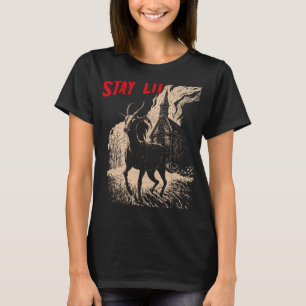 Camiseta Occulto ateo Black Phillip Burning Church Stay L