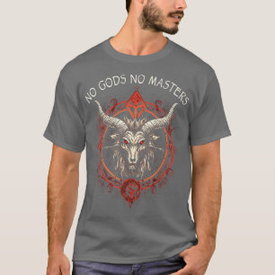 Camiseta Occulto bafomet gótico satánico no dioses no máste