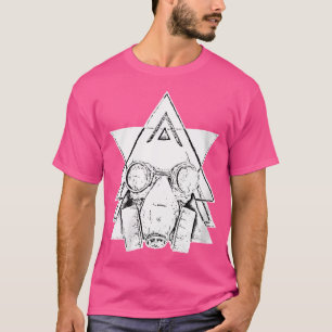 Camiseta Occulto de Gótico de máscara de Punk de vapor retr