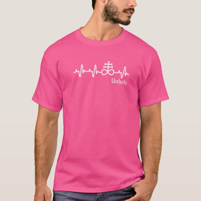 Camiseta Occulto Gótico ateo satanés Leviatán Cross Heart B (Anverso)