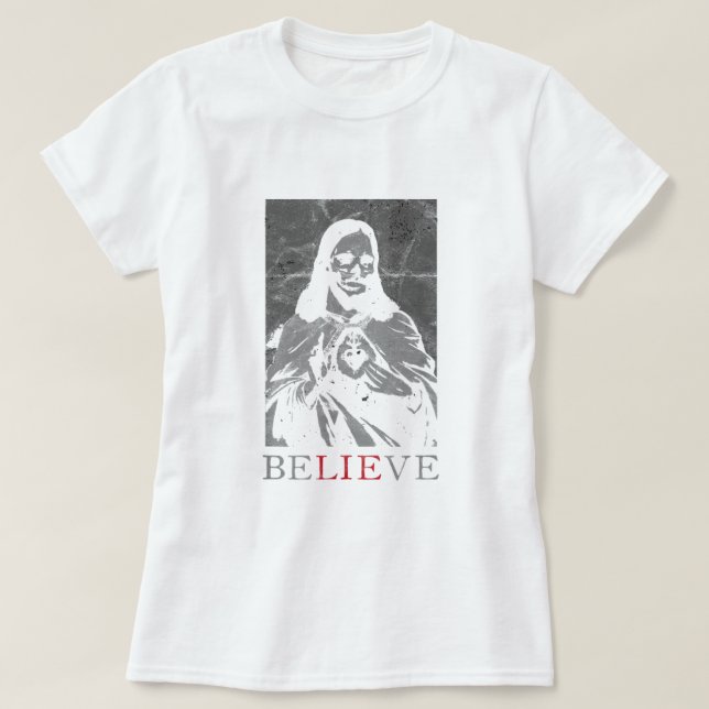 Camiseta Occulto Satanás Jesús Mentira Anticristiano Infier (Diseño del anverso)