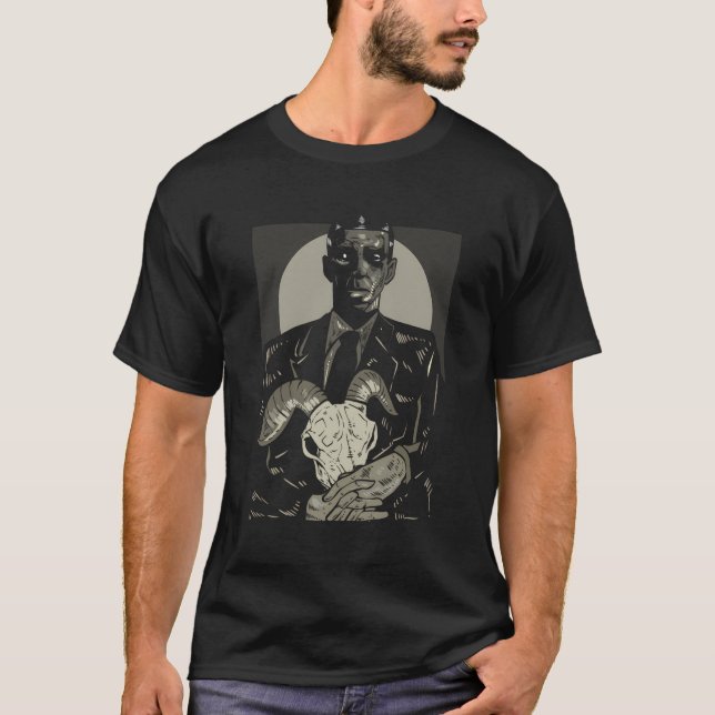 Camiseta Occulto satánico Gótico anticrista de 666 (Anverso)