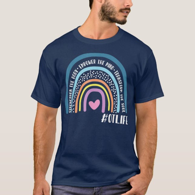 Camiseta Occupational Therapist Rainbow Strengthen The (Anverso)