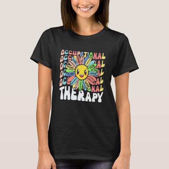 Camiseta Occupational Therapy OT Therapist Cute OT Month Fl (Anverso)