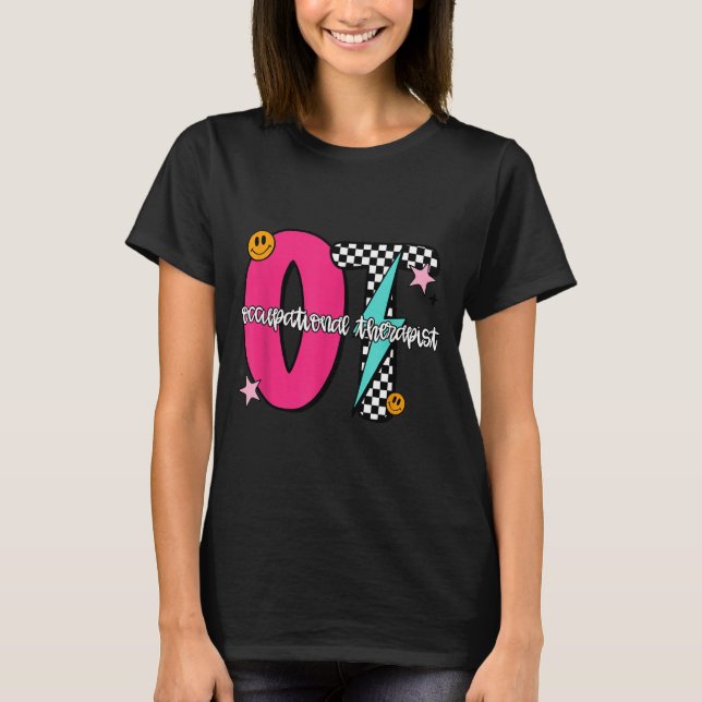 Camiseta Occupational Therast Retro Checkered Ot Graduation (Anverso)