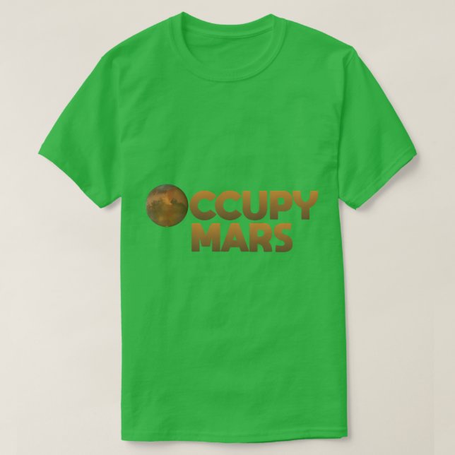 Camiseta Occupy Mars (Diseño del anverso)
