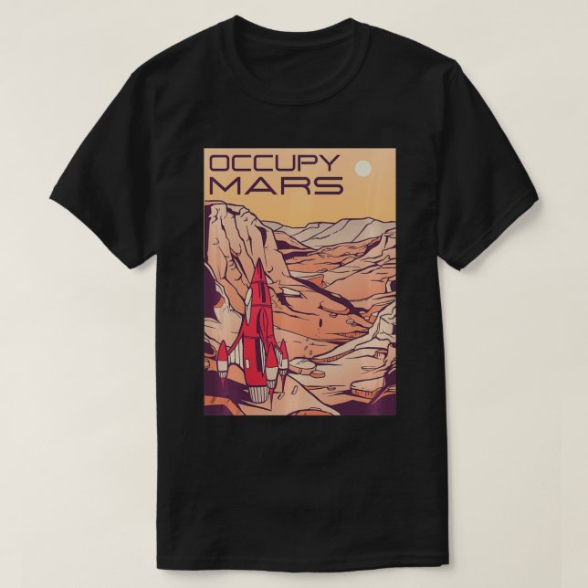 Camiseta Occupy Mars  (Diseño del anverso)