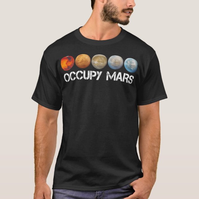 Camiseta Occupy Mars (Anverso)