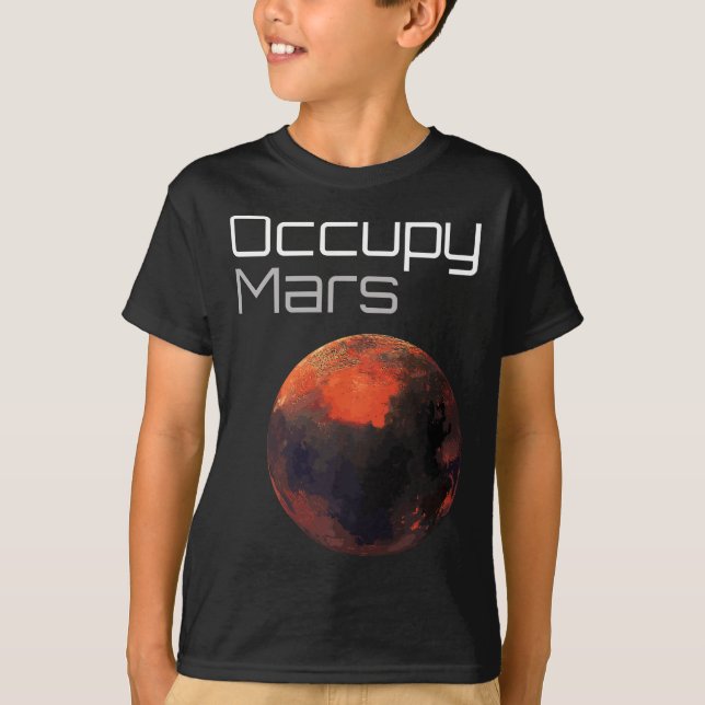Camiseta Occupy Mars (Anverso)