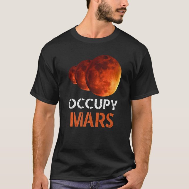 Camiseta Occupy Mars (Anverso)