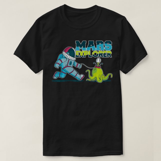 Camiseta Occupy Mars 2020 Planet Martian Eplorer (Diseño del anverso)