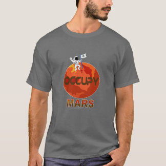 Camiseta Occupy Mars Comic - spacex - planeta espacial T-Sh